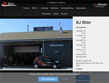 Tablet Screenshot of bjbiler-automester.dk
